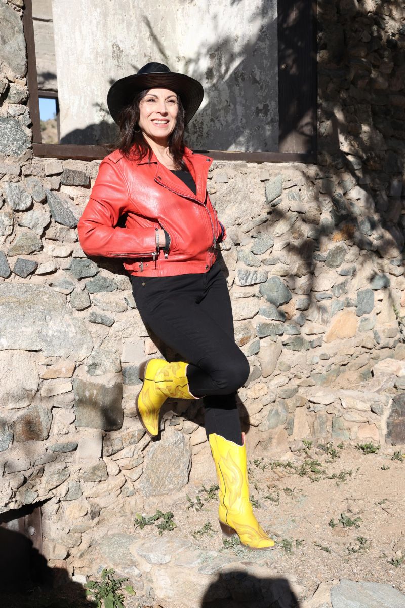 Valerie Smaldone in red jacket